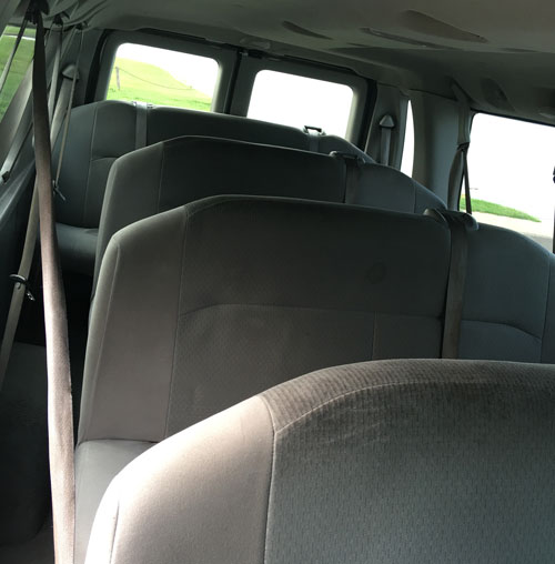 Seating in Chevrolet Express Van