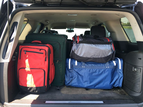 Image of Luggage Space in the Cadillac Escalade for rent in Phoenix, Arizona